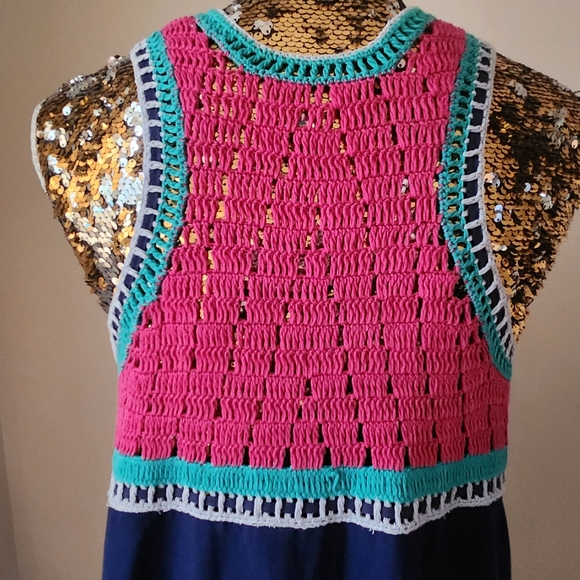 Akemi + Kin Anthropologie Crochet Trim Swing Dress - Picture 5 of 7